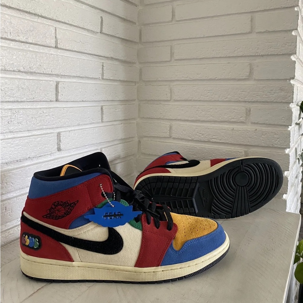 Size 12 - Jordan 1 Mid x Blue The Great Fearless 2019